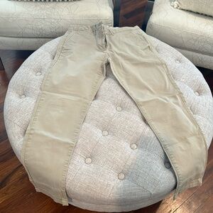 GAP broken in straight khakis